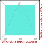 Plastová okna S SOFT šířka 105 a 110cm